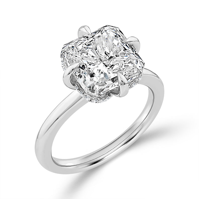 14K White Gold Lab-Grown Diamond Engagement Ring – 5.16 CTW - product