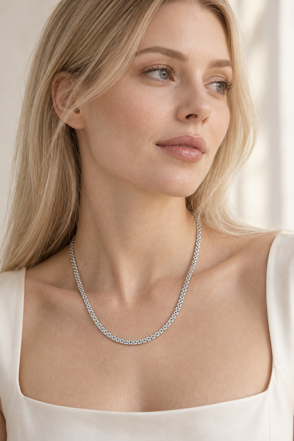 925 Sterling Silver NO NO Jubilee Necklace – NO CTW - lifestyle