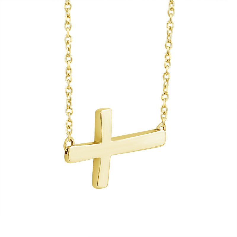10K Yellow Gold NO No Cross Necklace – NO CTW - product