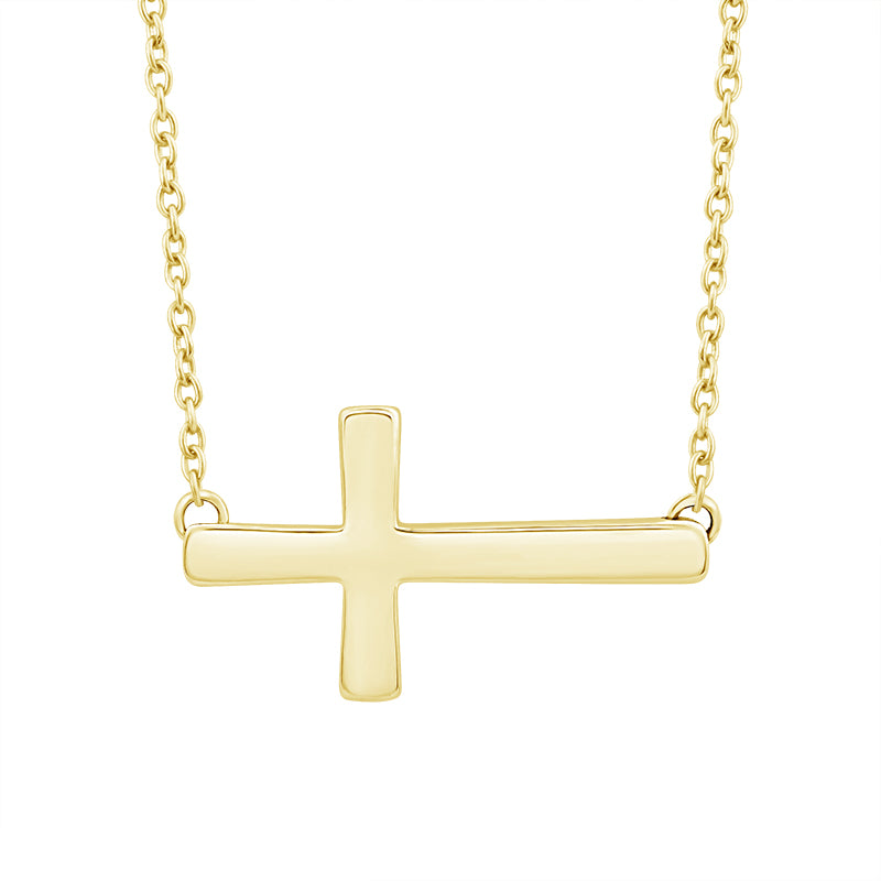 10K Yellow Gold NO No Cross Necklace – NO CTW - product
