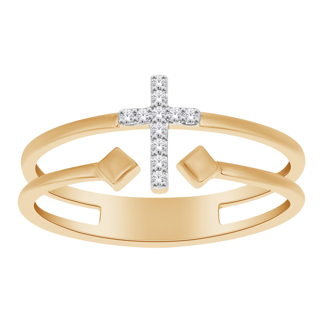 10K Yellow Gold Lab-Grown Diamond Fashion Ring – 0.05 CTW - product