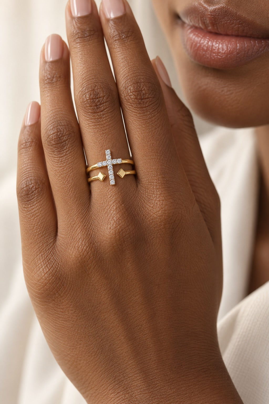 10K Yellow Gold Lab-Grown Diamond Fashion Ring – 0.05 CTW - lifestyle