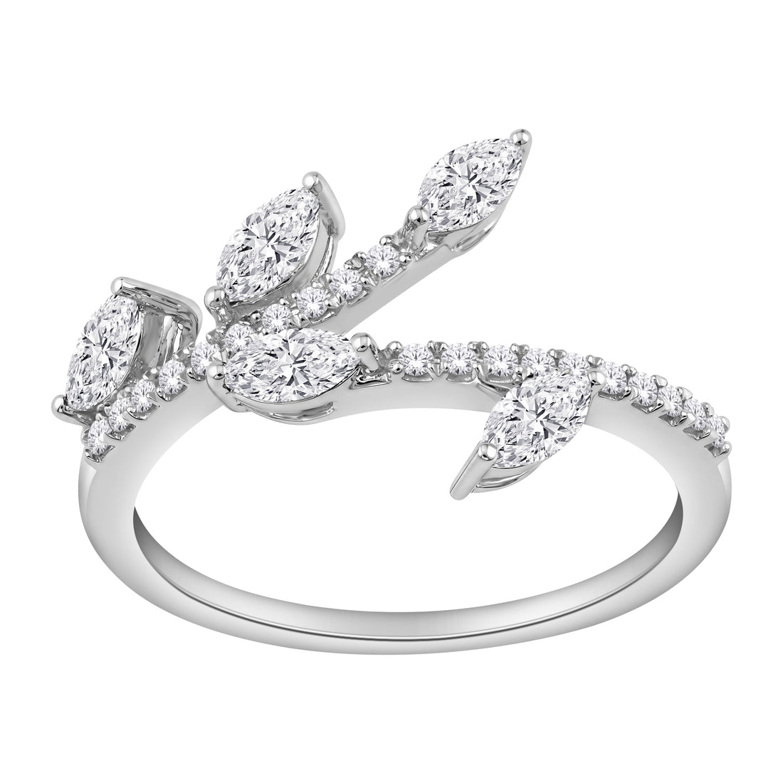 10K White Gold Lab-Grown Diamond Wedding Band – 0.6 CTW - product
