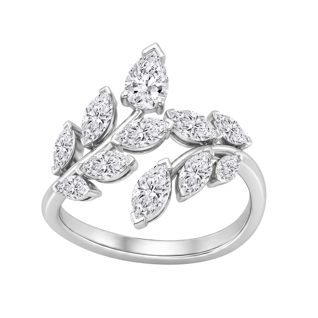10K White Gold Lab-Grown Diamond Wedding Band – 1 CTW - product