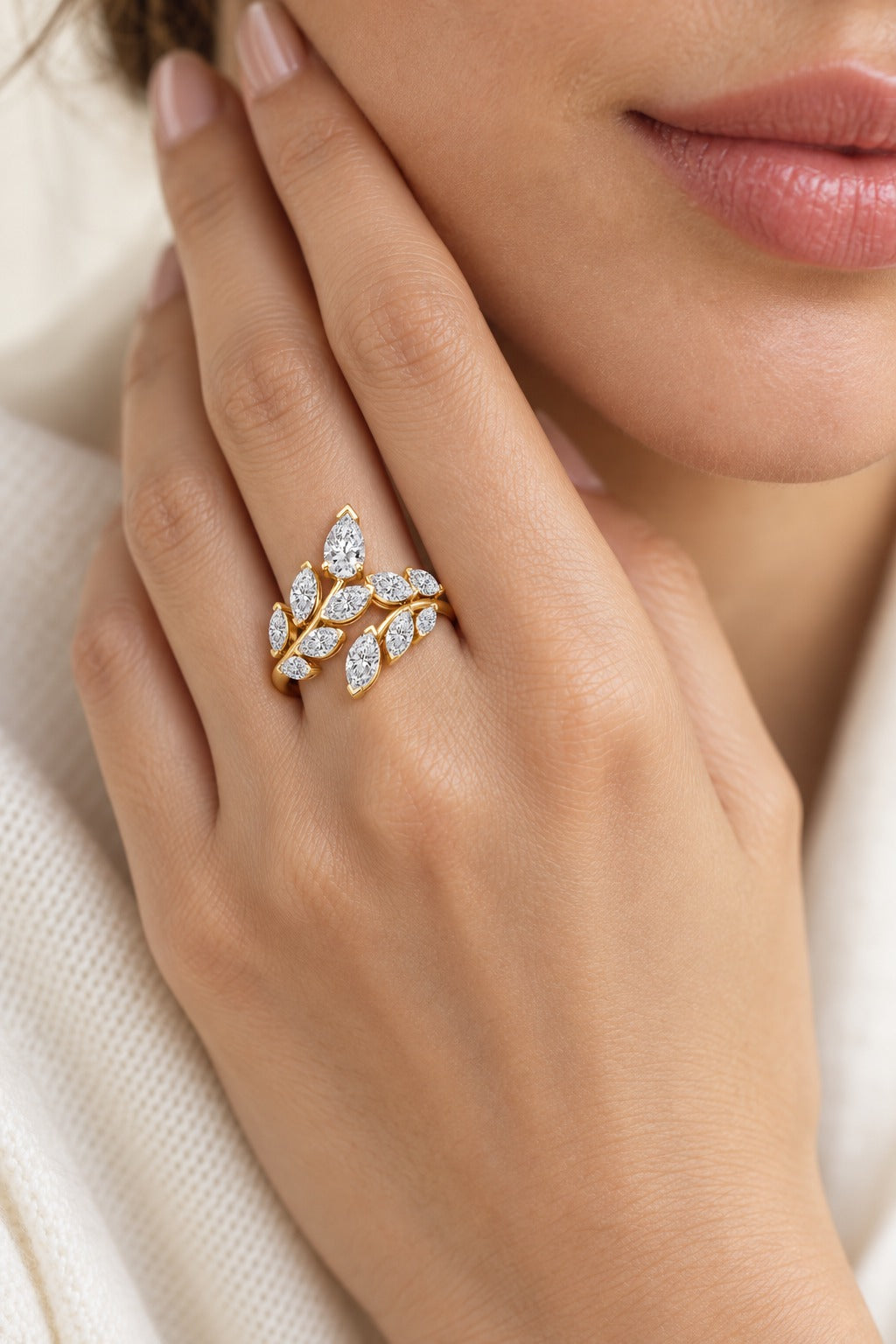 10K Yellow Gold Lab-Grown Diamond Wedding Band – 1 CTW - lifestyle