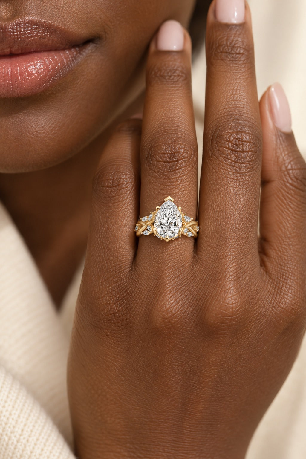 14K Yellow Gold Lab-Grown Diamond Engagement Ring – 3.3 CTW - product
