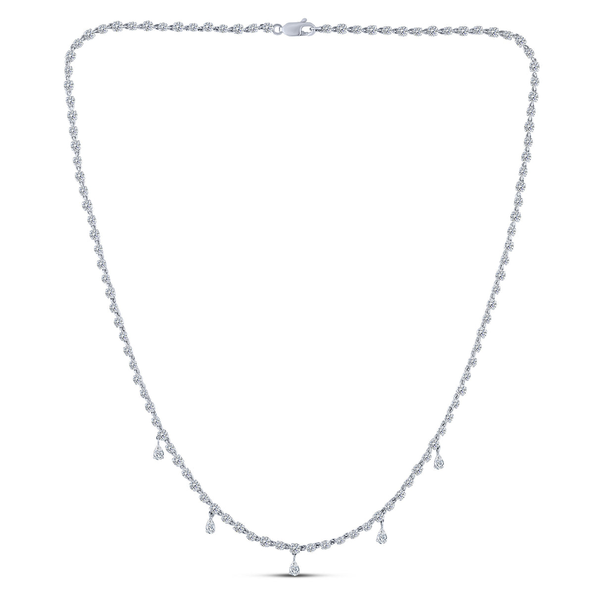 Sterling Silver Lab-Grown Diamond Necklace – 8.25 CTW - product