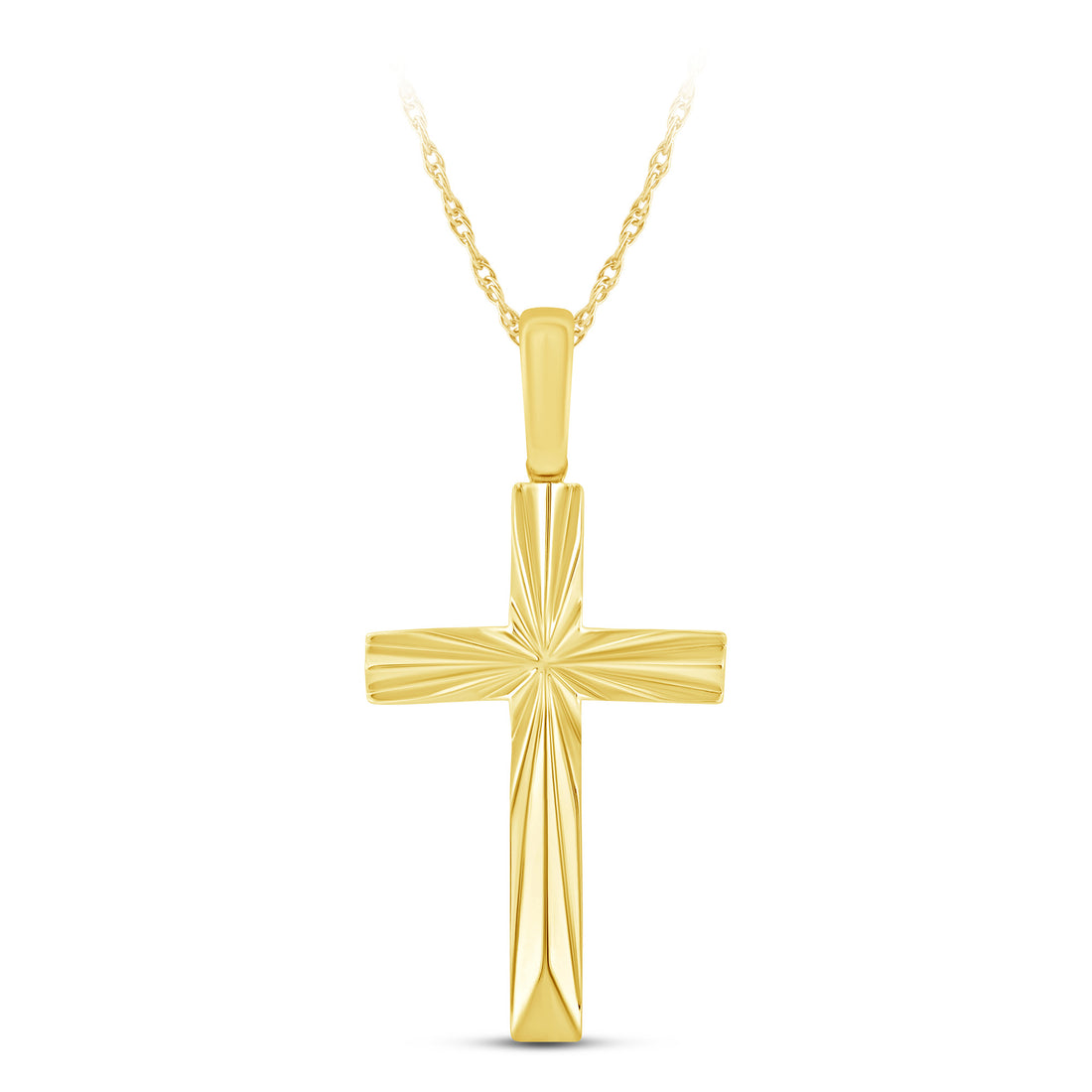 10K Yellow Gold Cross Pendant - product