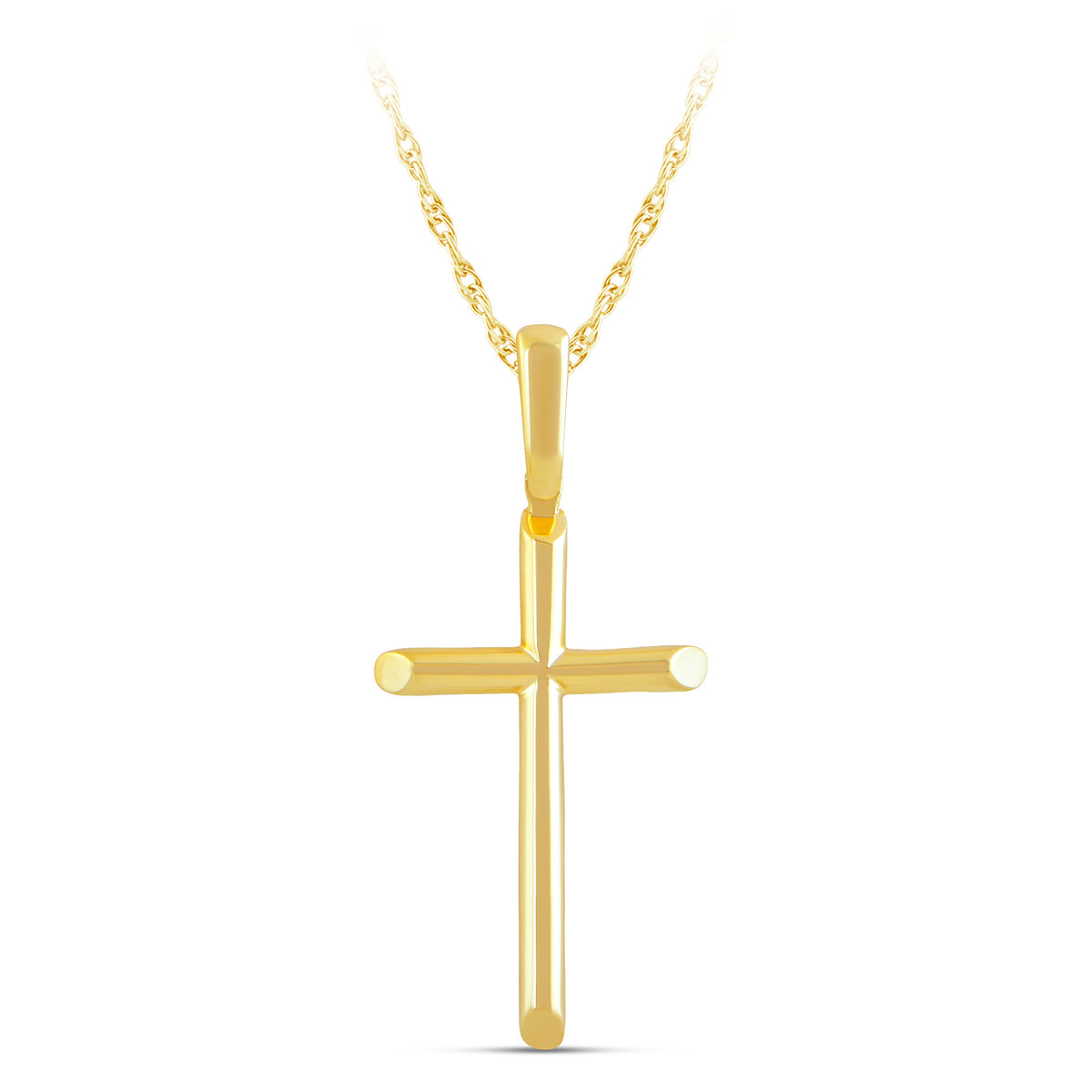 10K Yellow Gold Cross Pendant - product