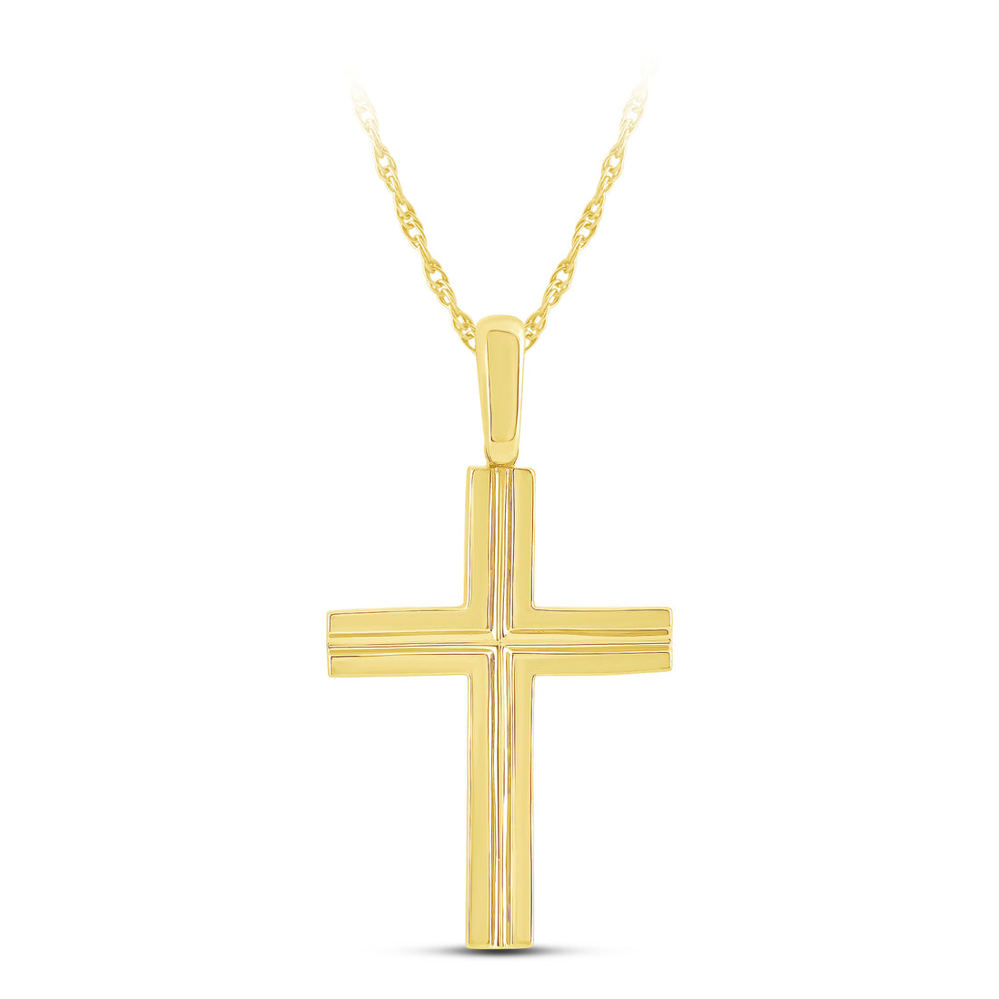 10K Yellow Gold Cross Pendant - product