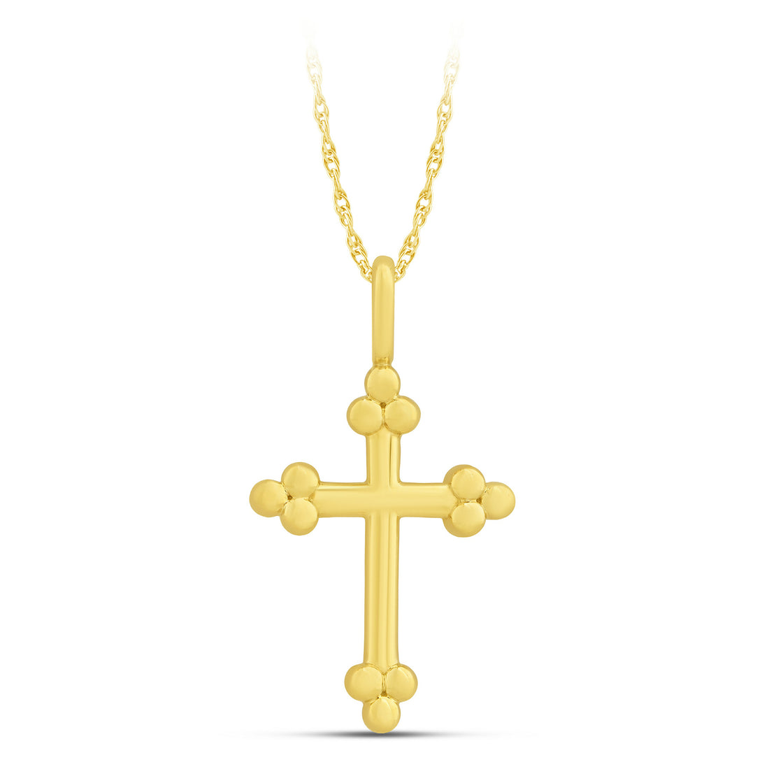 10K Yellow Gold Cross Pendant - product