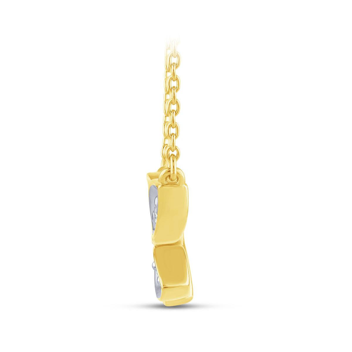 Sterling Silver Round Lab-Grown Diamond Necklace – 0.1 CTW - product