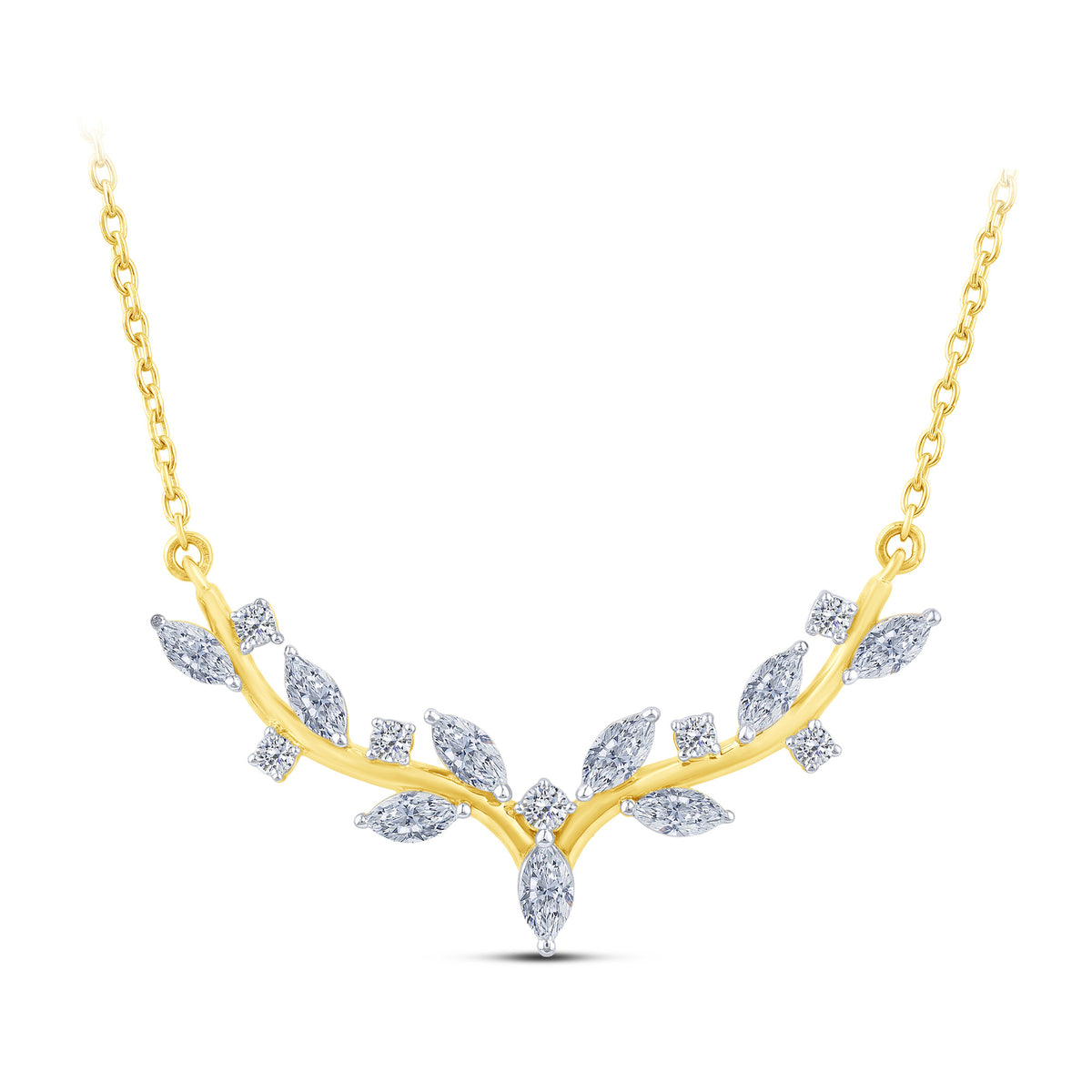 10K Yellow Gold Lab-Grown Diamond Necklace – 0.33 CTW - product
