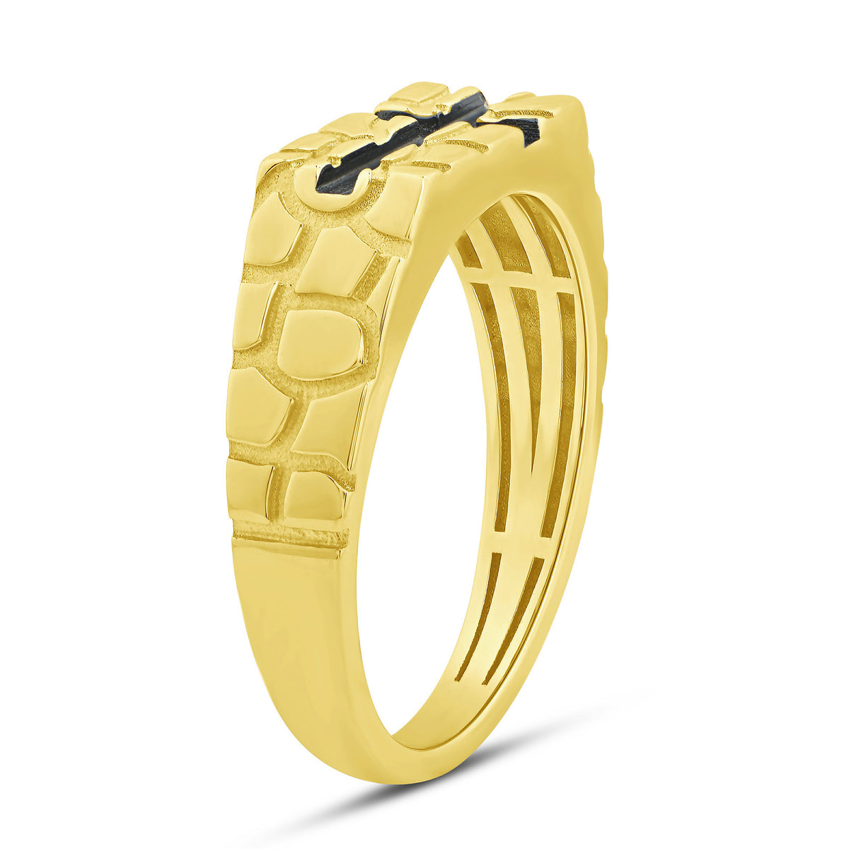 10K Yellow Gold Men's Fashion Ring - product