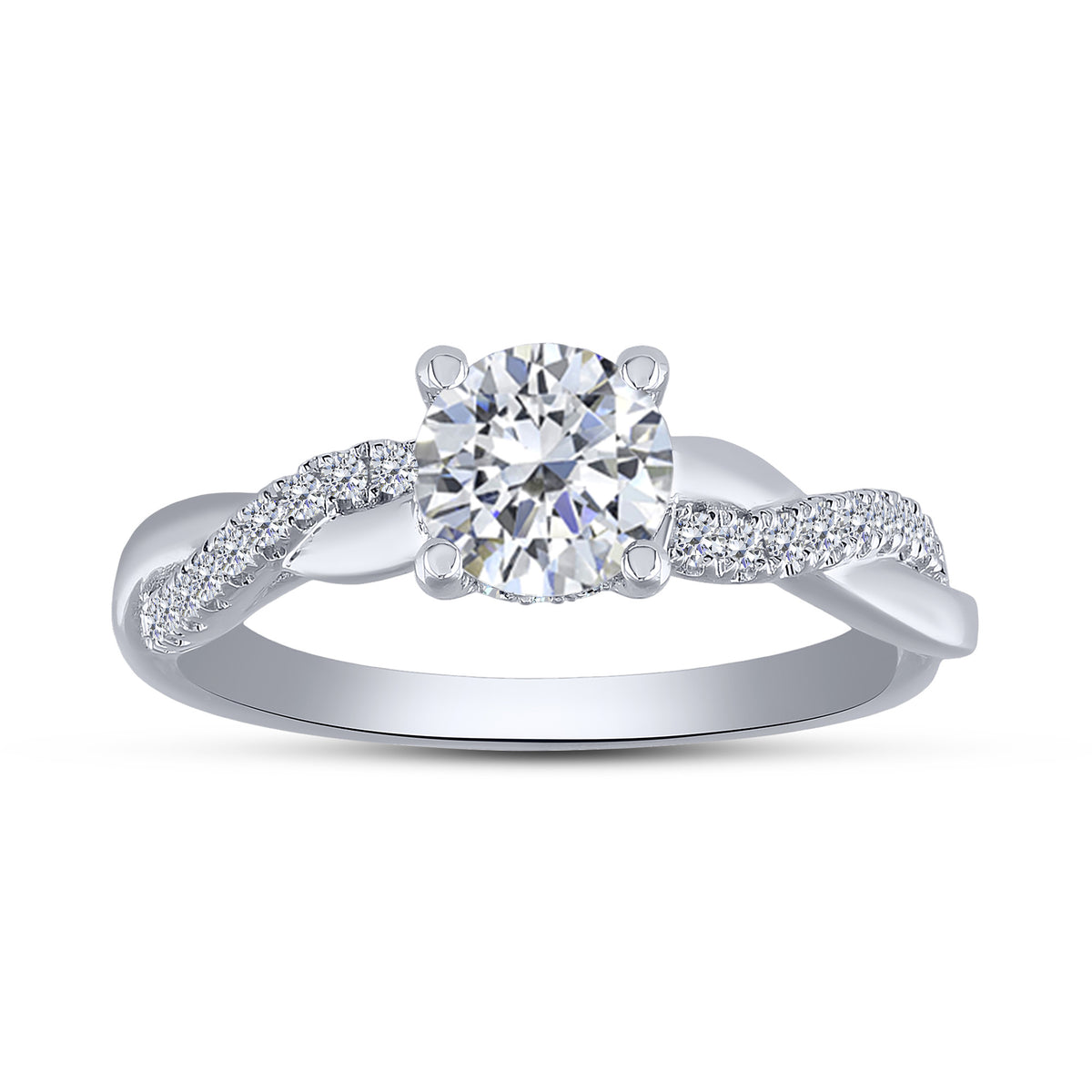 White Gold Round Lab-Grown Diamond Bridal Set – 1.32 CTW - product