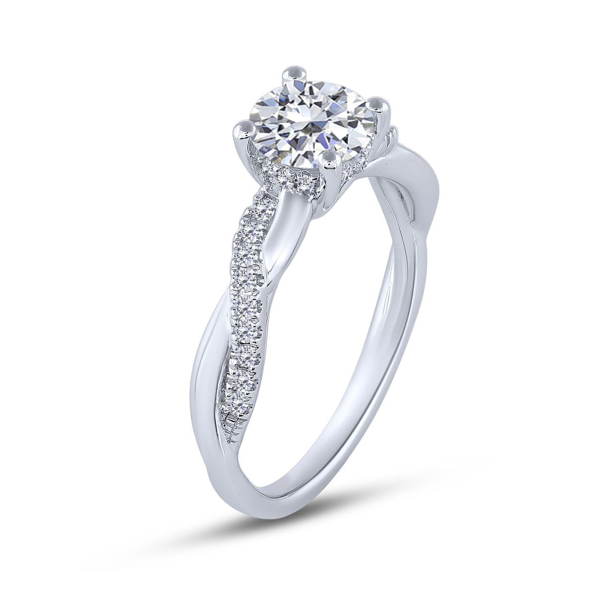 White Gold Round Lab-Grown Diamond Bridal Set – 1.32 CTW - product