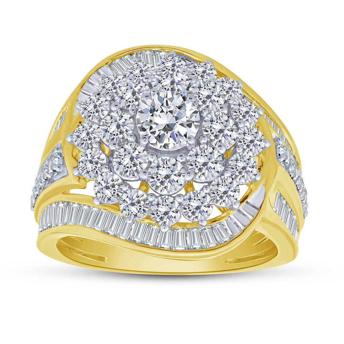 14K Yellow Gold Lab-Grown Diamond Fashion Ring – 3 CTW - product