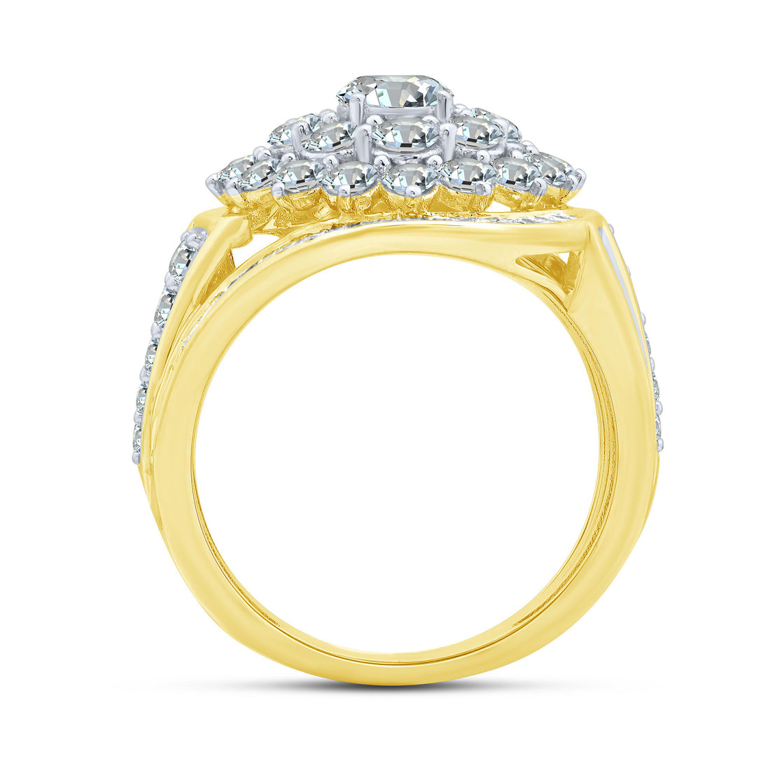 14K Yellow Gold Lab-Grown Diamond Fashion Ring – 3 CTW - product