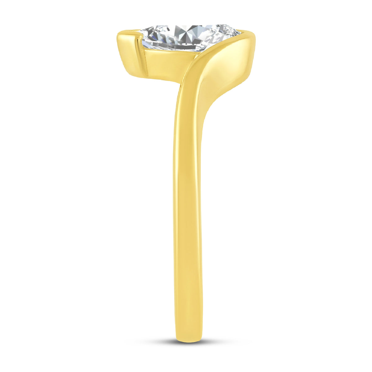 14K Yellow Gold Pear Lab-Grown Diamond Solitaire – 1.03 CTW - product