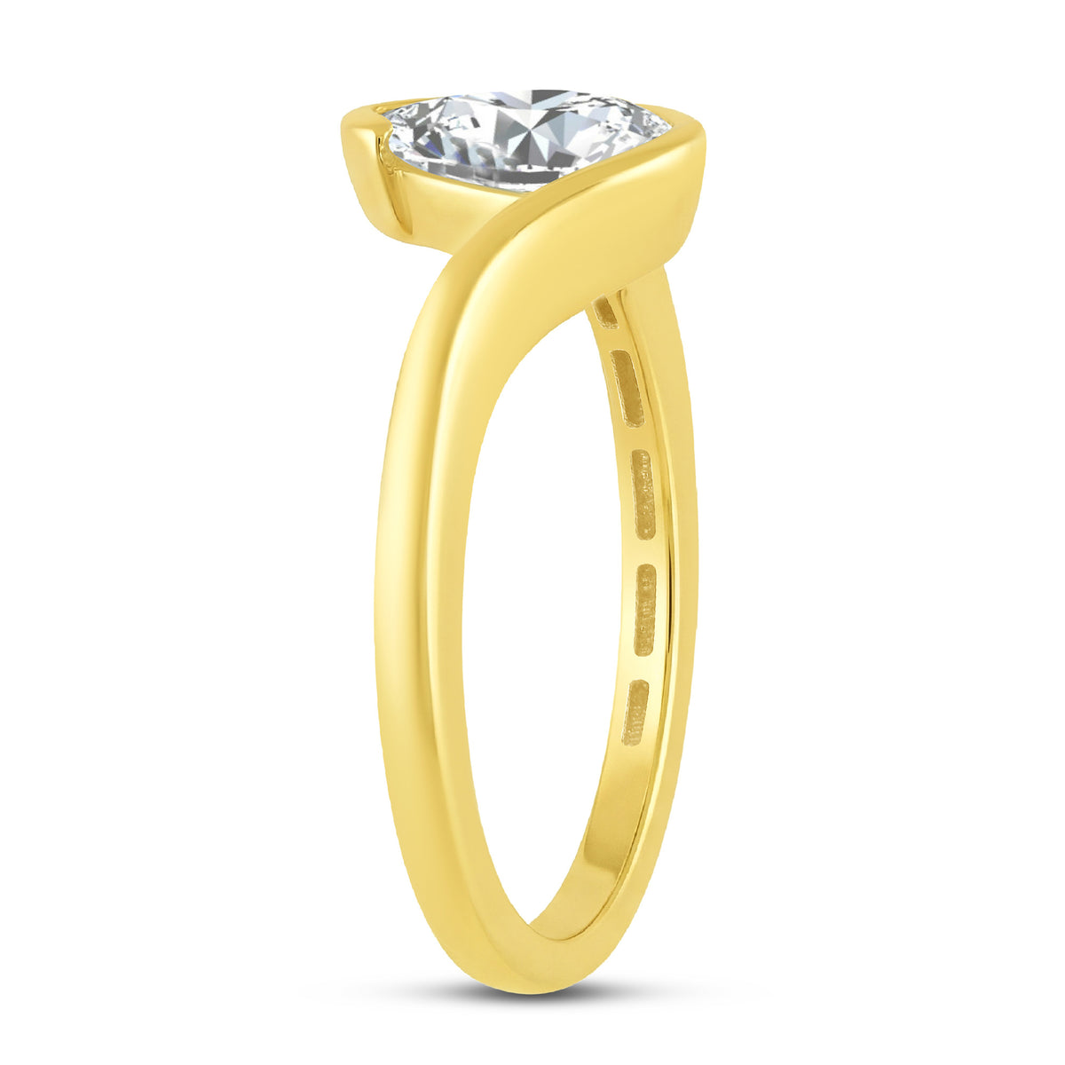 14K Yellow Gold Pear Lab-Grown Diamond Solitaire – 1.03 CTW - product
