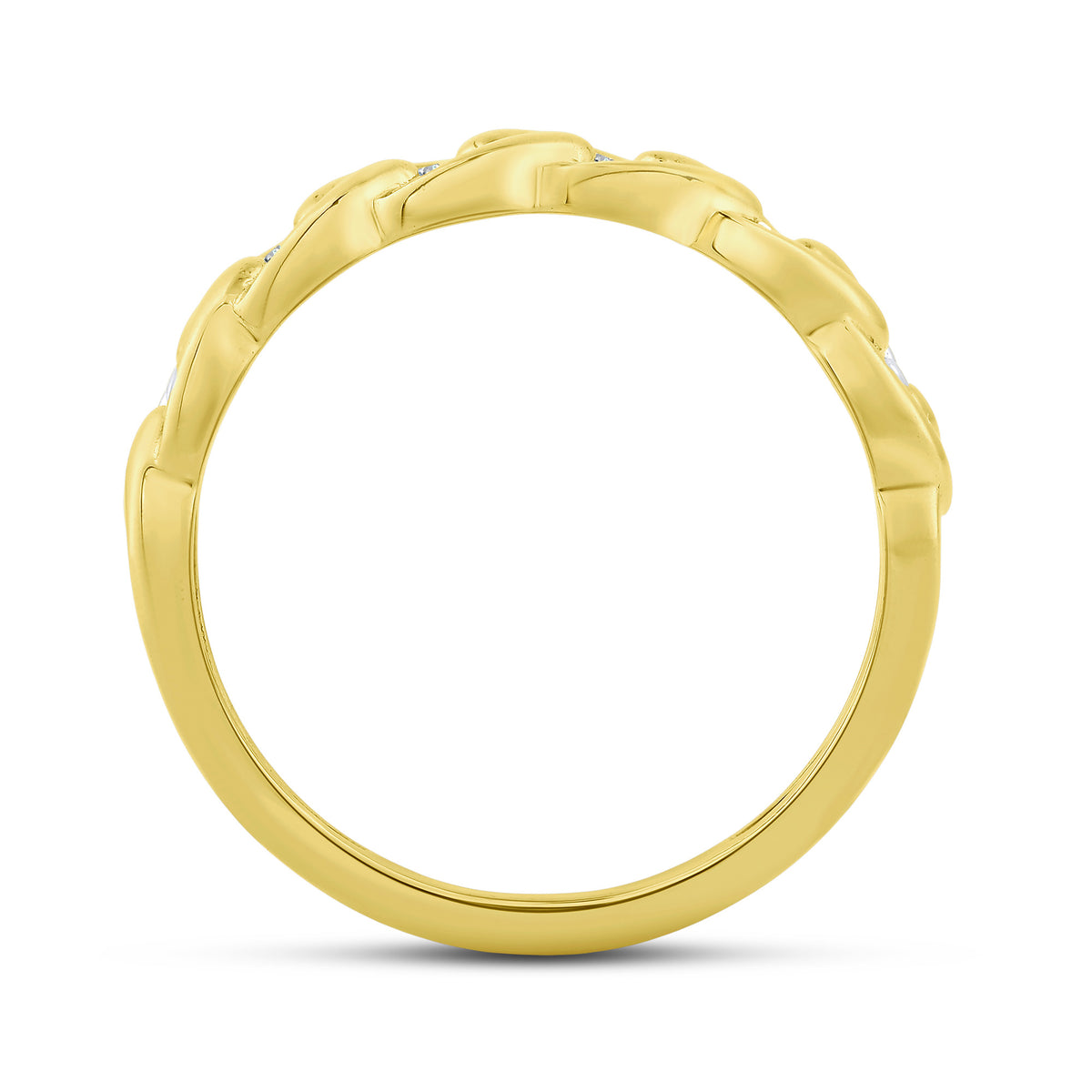 10K Yellow Gold Round Lab-Grown Diamond Wedding Band – 0.15 CTW - product