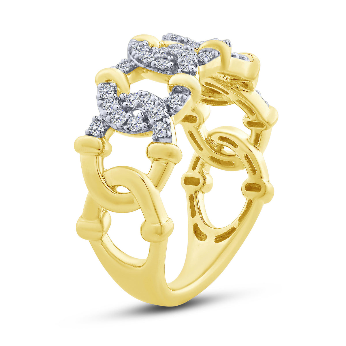 10K Yellow Gold Round Lab-Grown Diamond Wedding Band – 0.33 CTW - product