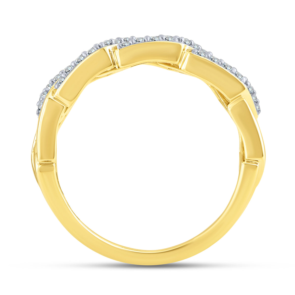 10K Yellow Gold Round Lab-Grown Diamond Wedding Band – 0.33 CTW - product