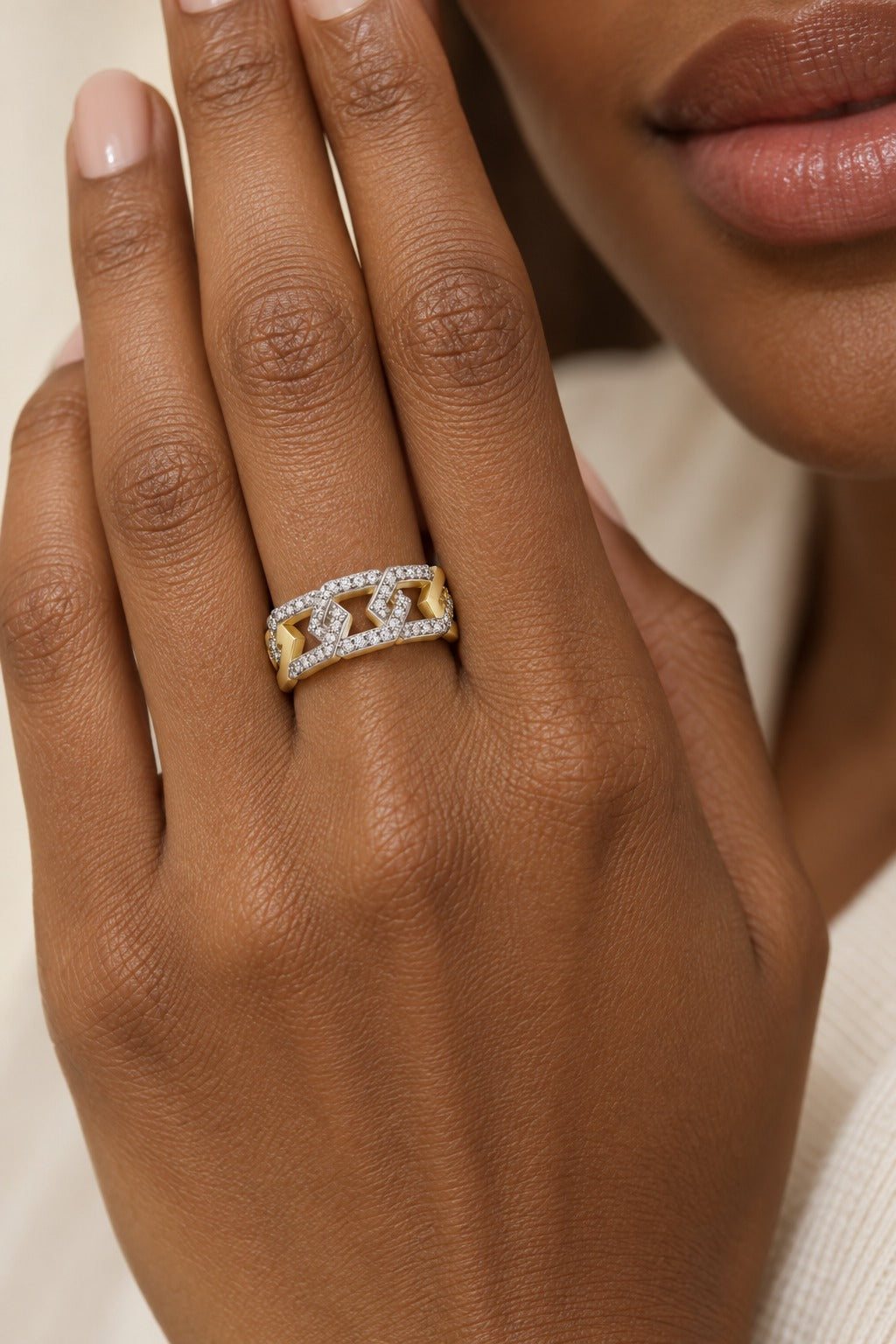 10K Yellow Gold Round Lab-Grown Diamond Wedding Band – 0.33 CTW - lifestyle