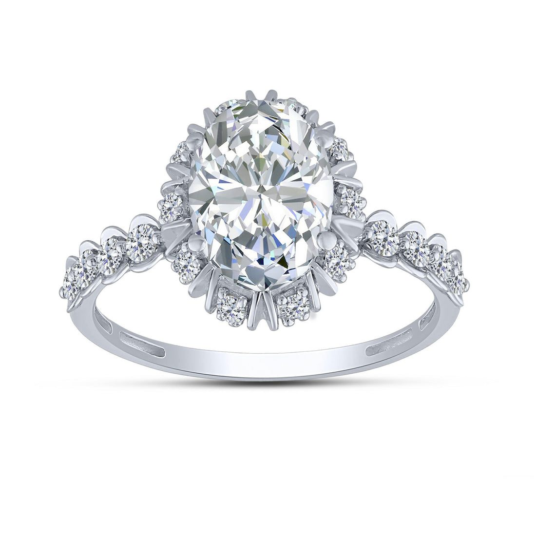 14K White Gold Lab-Grown Diamond Engagement Ring – 2.53 CTW - product