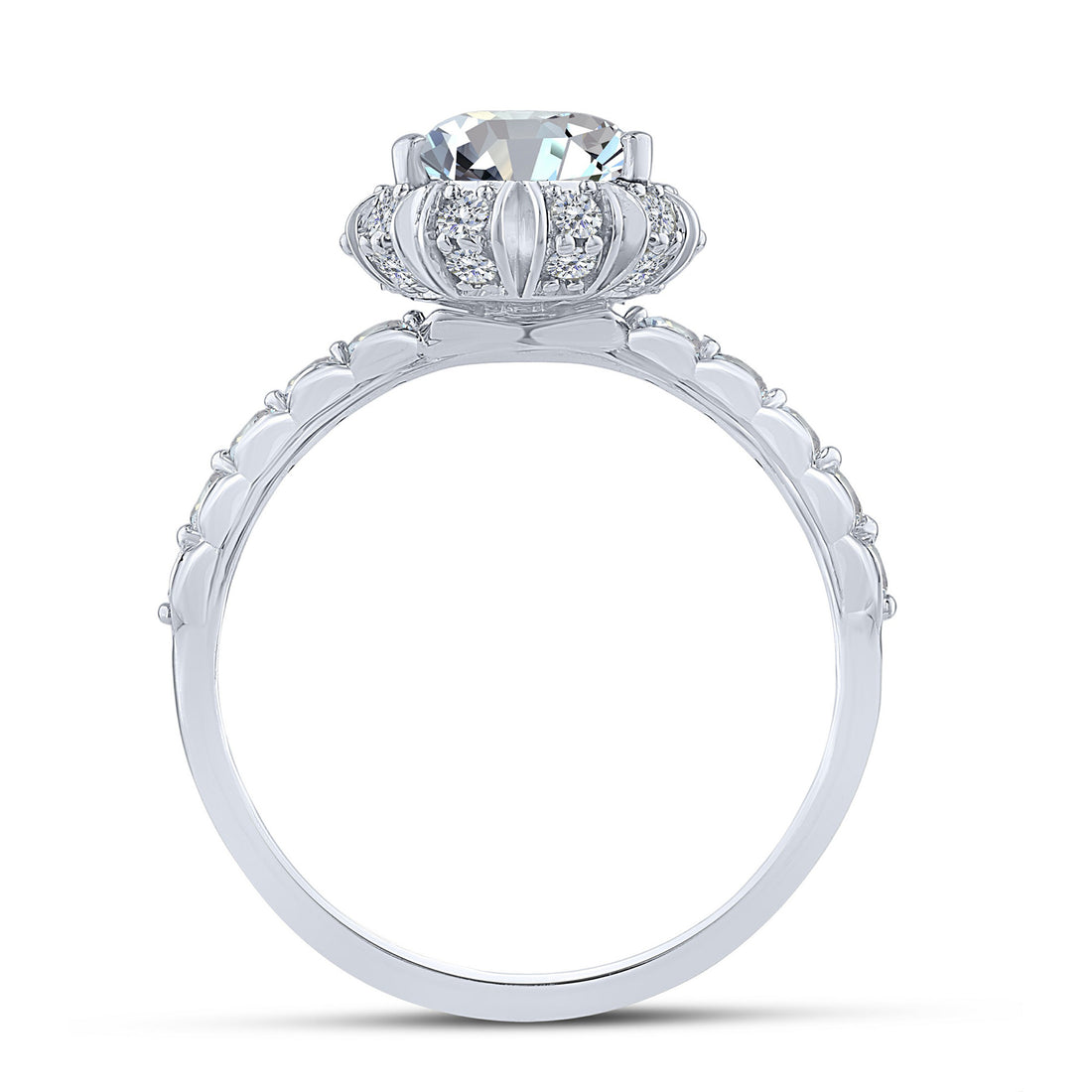 14K White Gold Lab-Grown Diamond Engagement Ring – 2.53 CTW - product