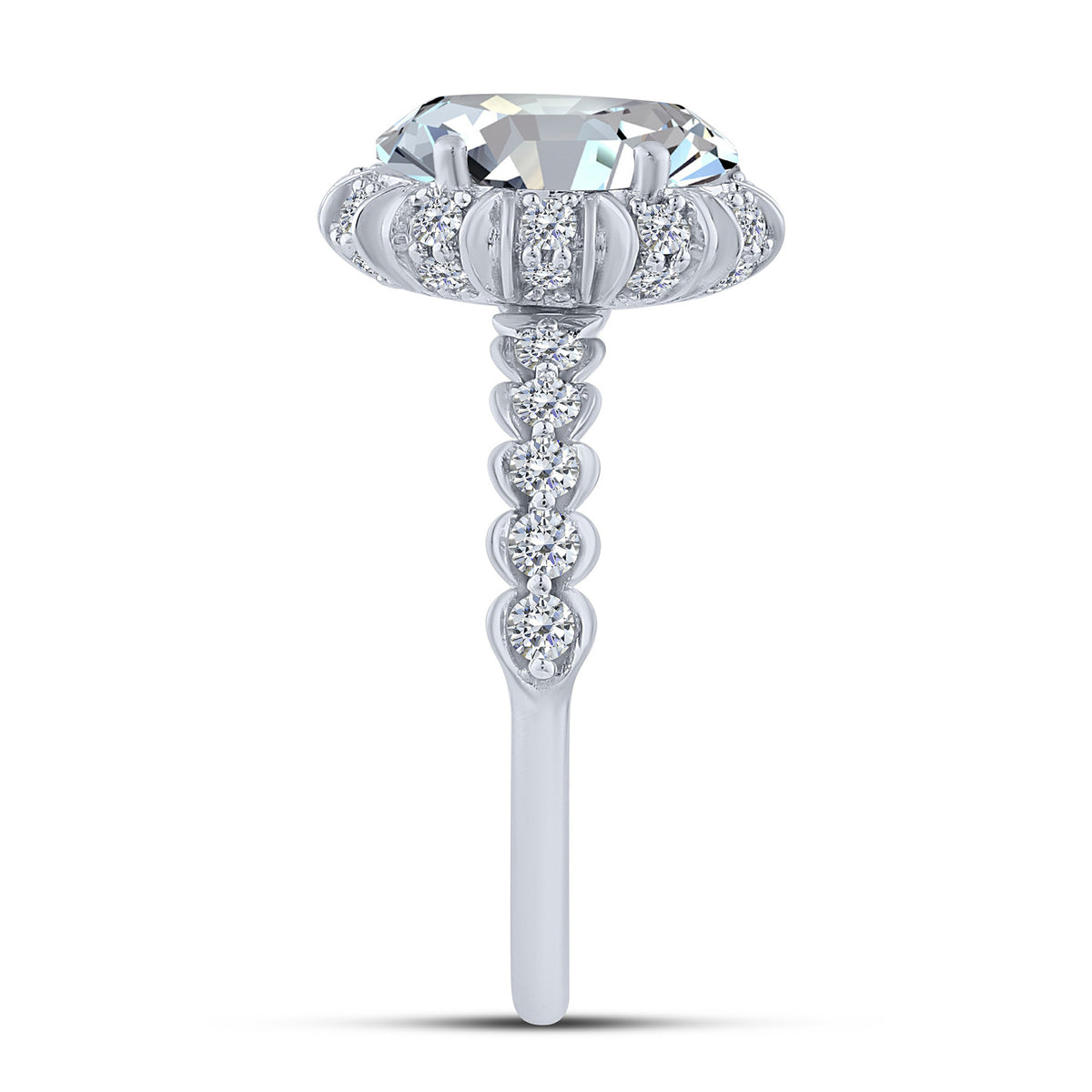 14K White Gold Lab-Grown Diamond Engagement Ring – 2.53 CTW - product