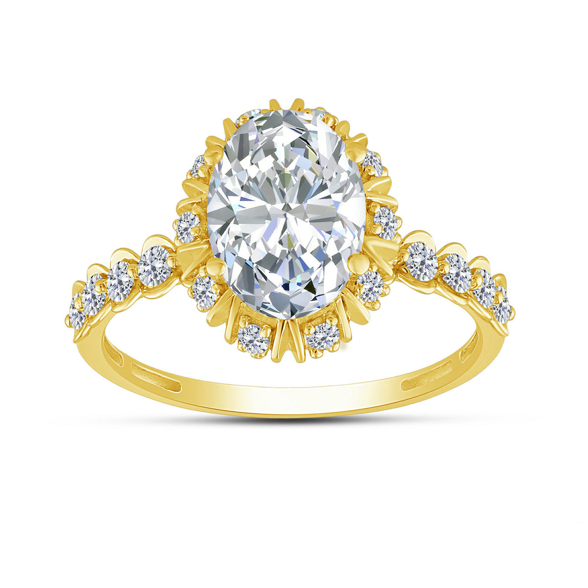 14K Yellow Gold Lab-Grown Diamond Engagement Ring – 2.53 CTW - product