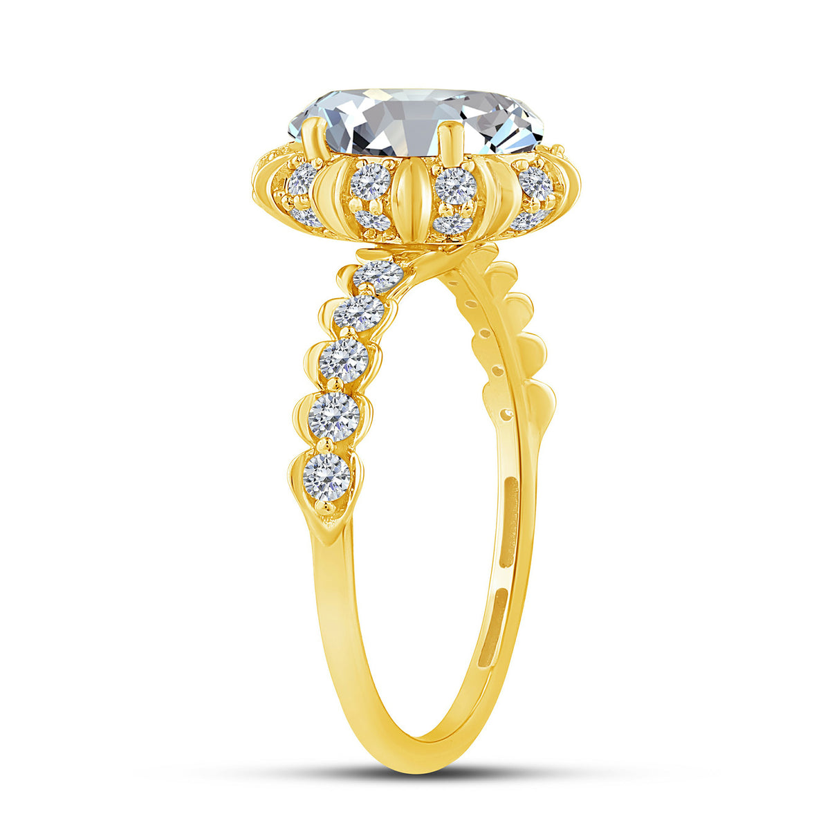 14K Yellow Gold Lab-Grown Diamond Engagement Ring – 2.53 CTW - product
