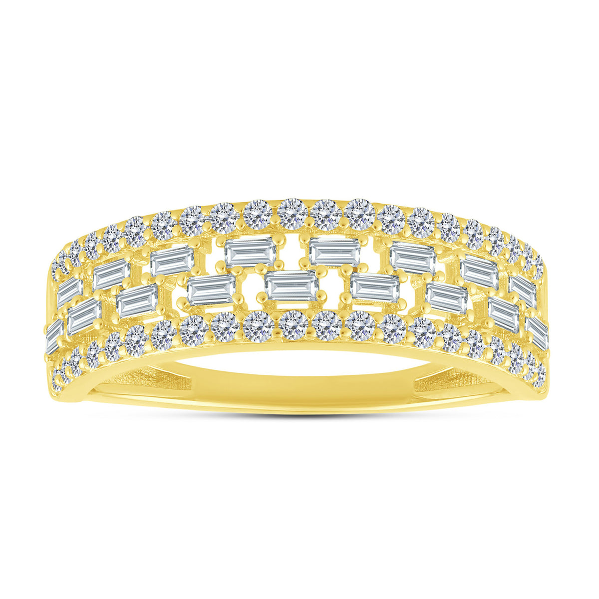 14K Yellow Gold Lab-Grown Diamond Wedding Band – 0.58 CTW - product