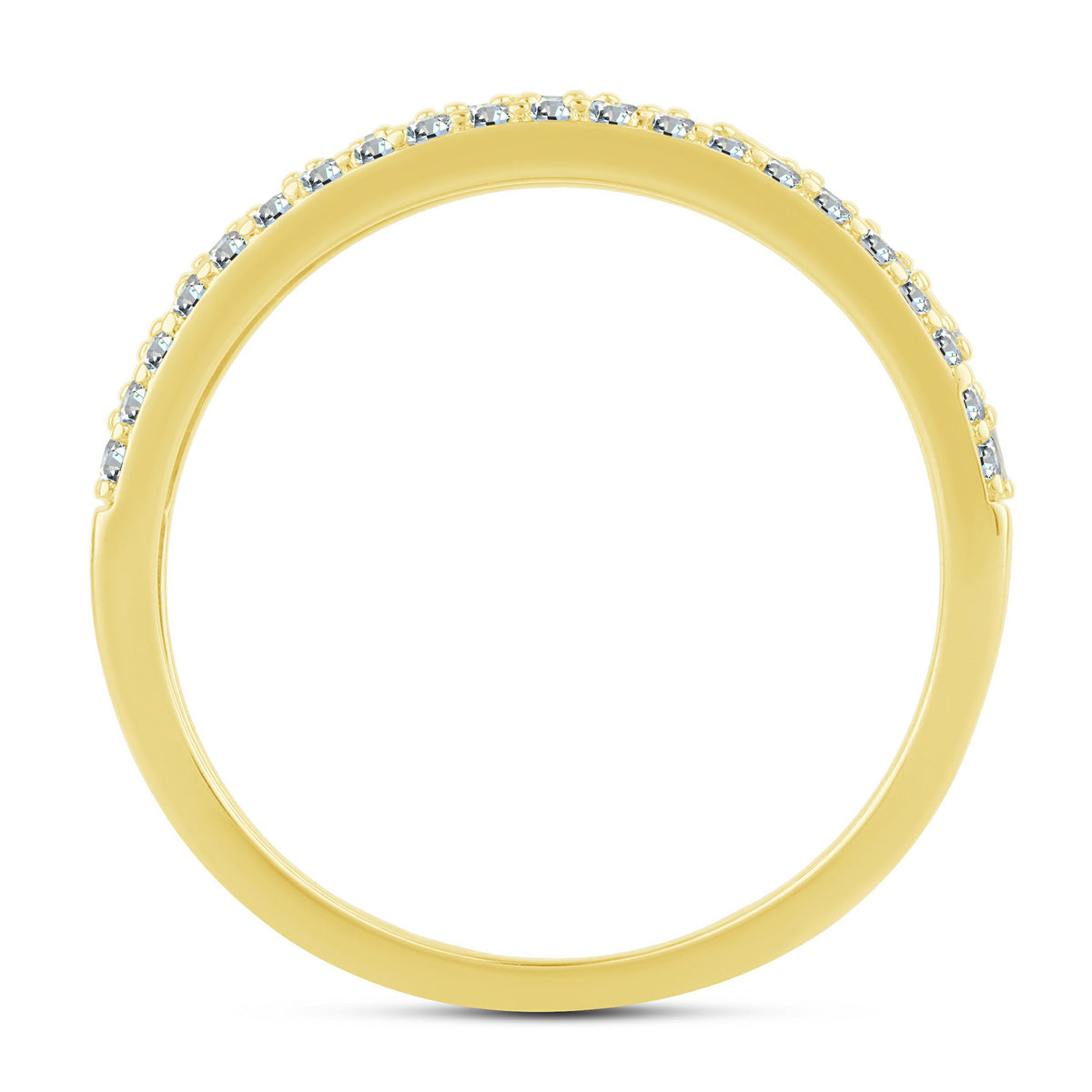 14K Yellow Gold Lab-Grown Diamond Wedding Band – 0.58 CTW - product