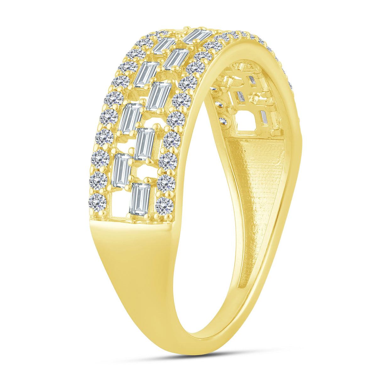 14K Yellow Gold Lab-Grown Diamond Wedding Band – 0.58 CTW - product