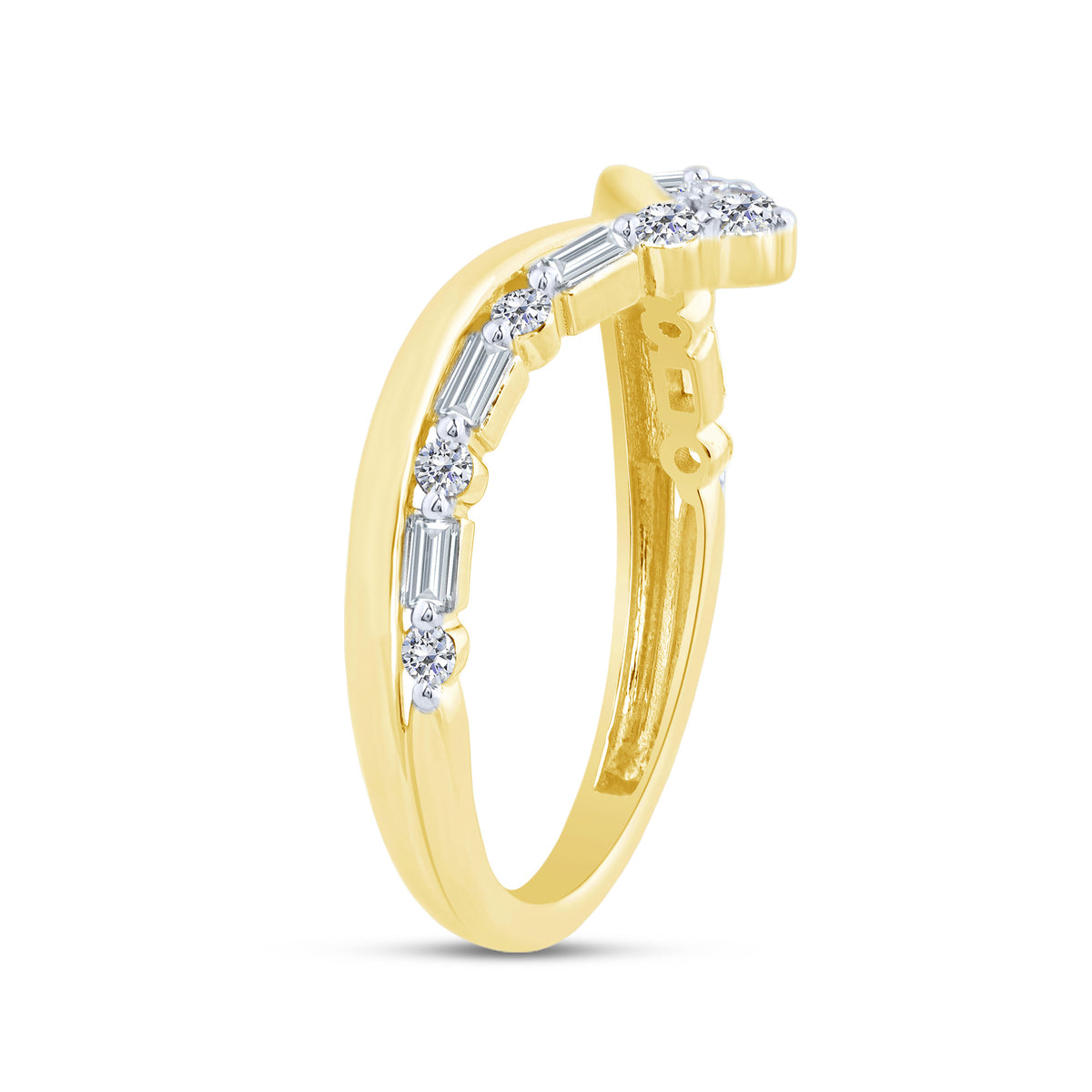 10K Yellow Gold Wedding Band - product