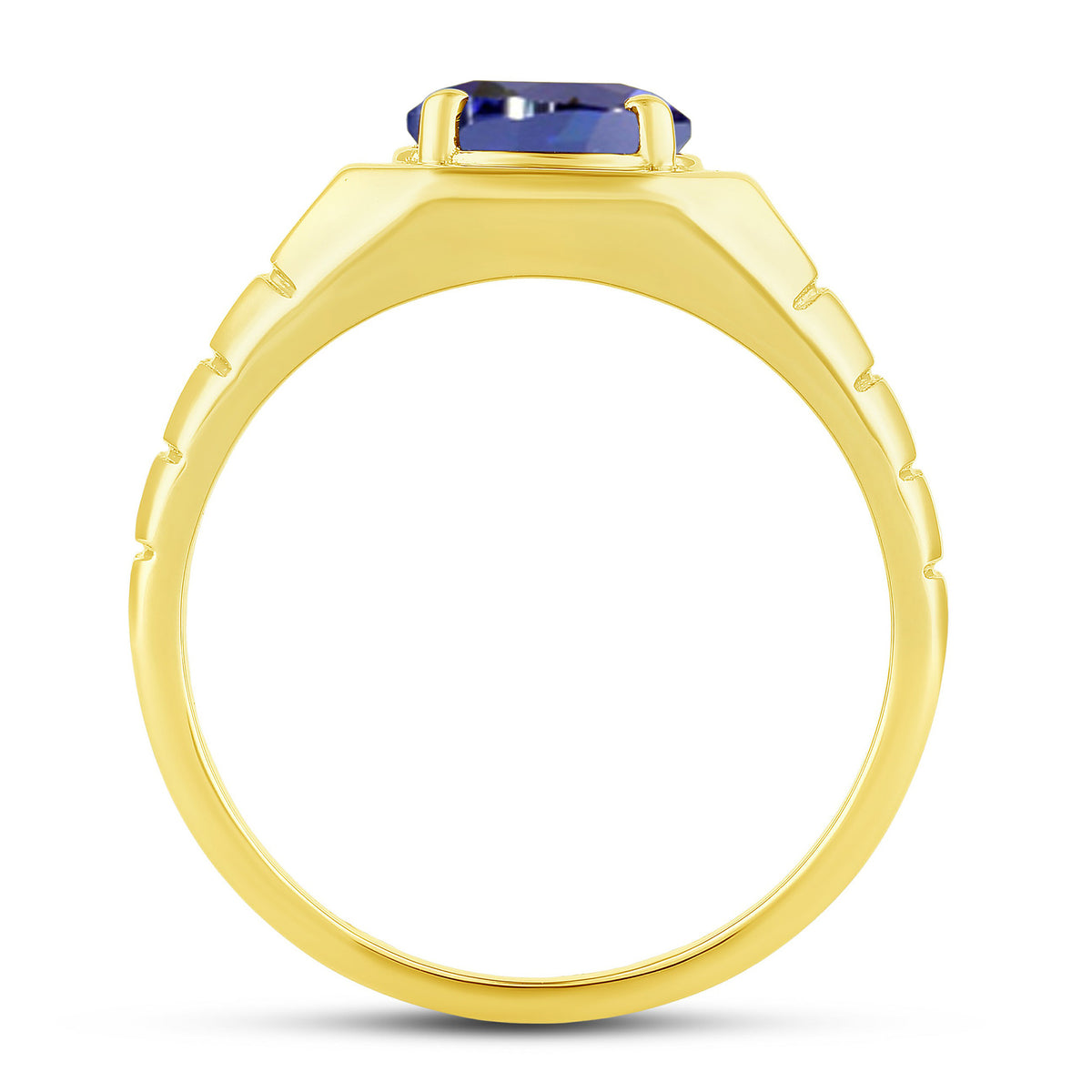 10K Yellow Gold Round Lab-Grown Diamond Men's Fashion Ring – 2.33 CTW - product