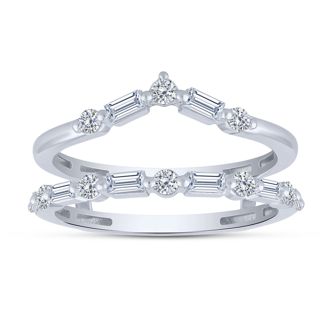 14K White Gold Lab-Grown Diamond Ring Wrap – 0.572 CTW - product