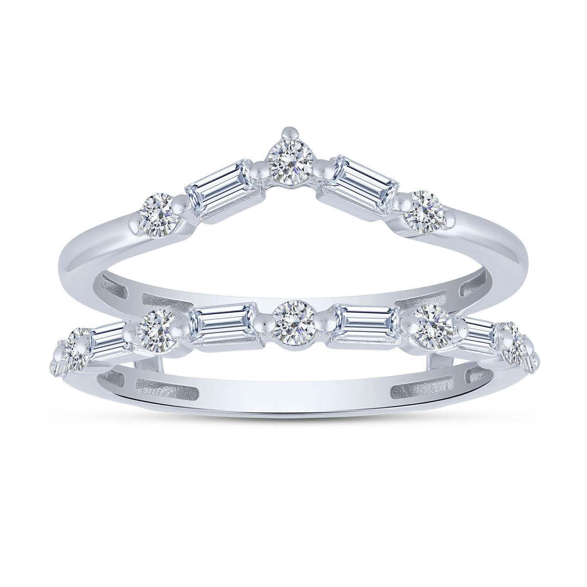 14K White Gold Lab-Grown Diamond Ring Wrap – 0.572 CTW - product