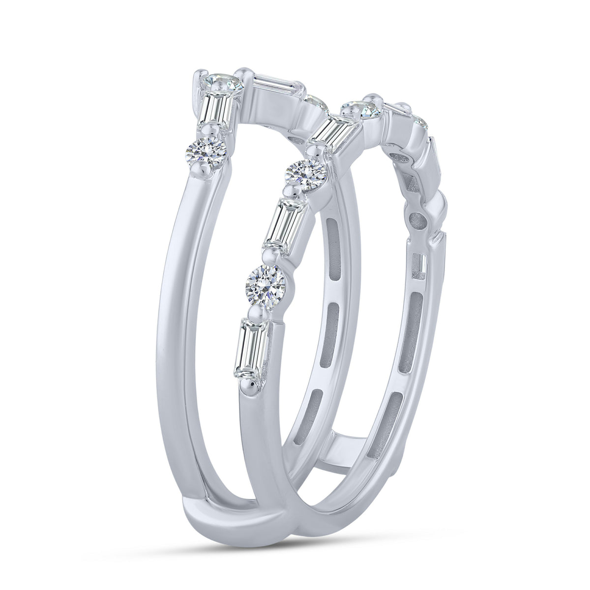14K White Gold Lab-Grown Diamond Ring Wrap – 0.572 CTW - product