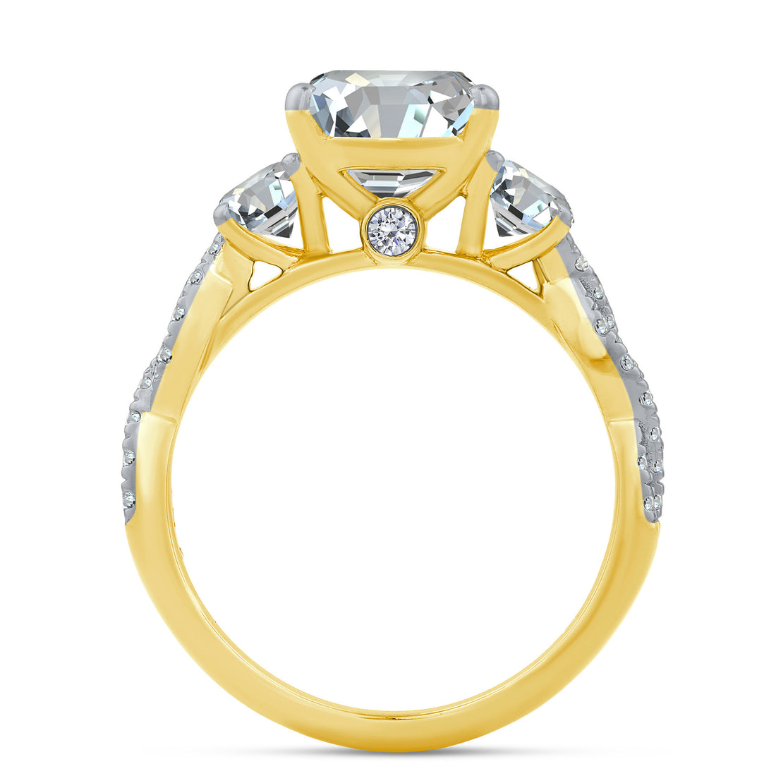 10K Yellow Gold Lab-Grown Diamond Engagement Ring – 5.4 CTW - product