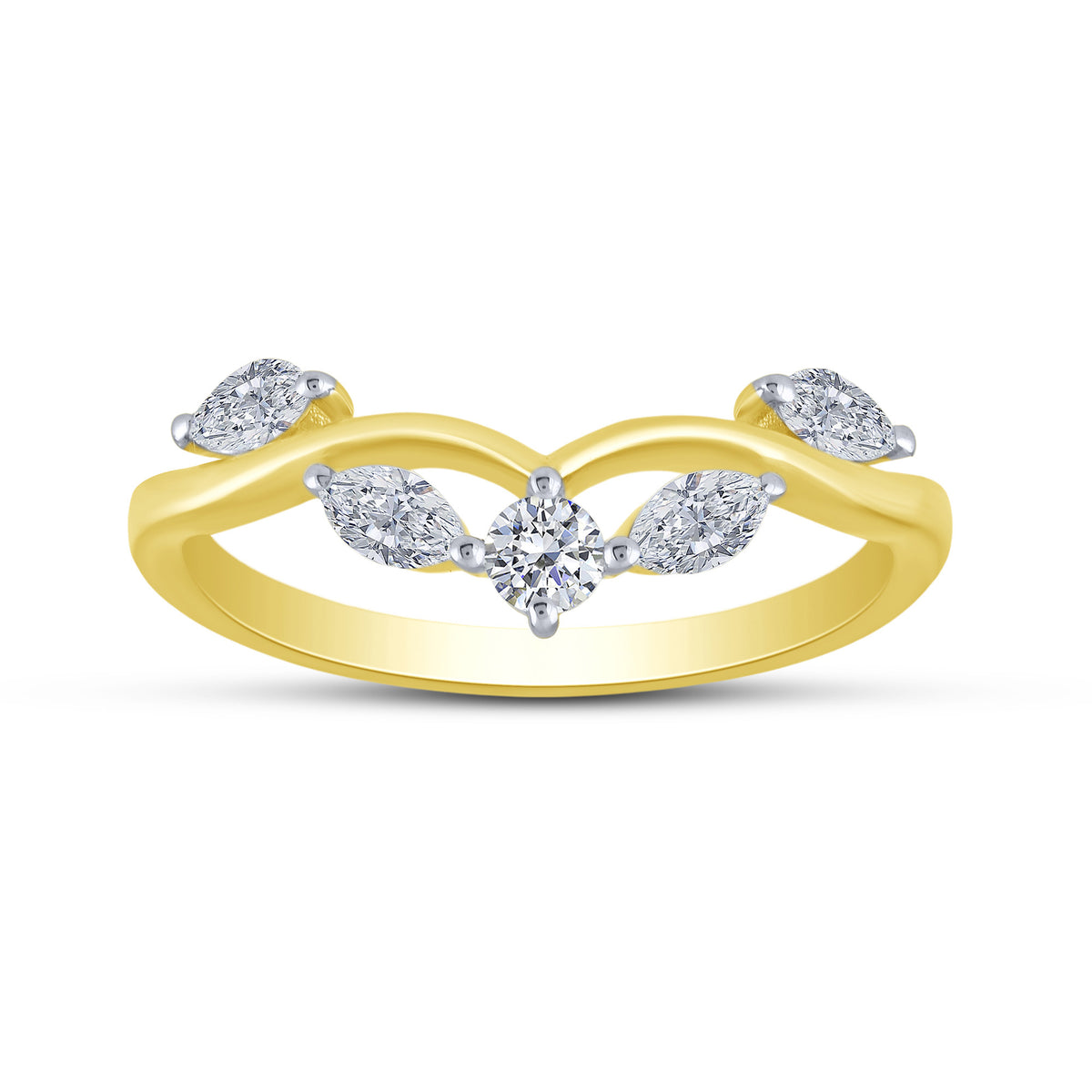 10K Yellow Gold Lab-Grown Diamond Wedding Band – 0.42 CTW - product