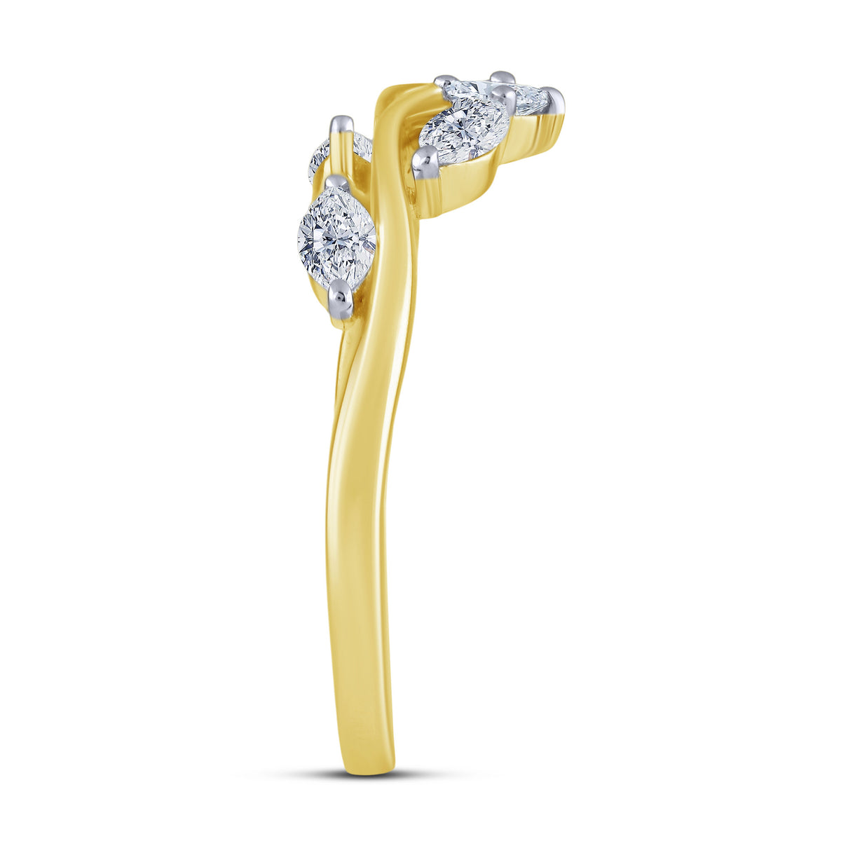 10K Yellow Gold Lab-Grown Diamond Wedding Band – 0.42 CTW - product