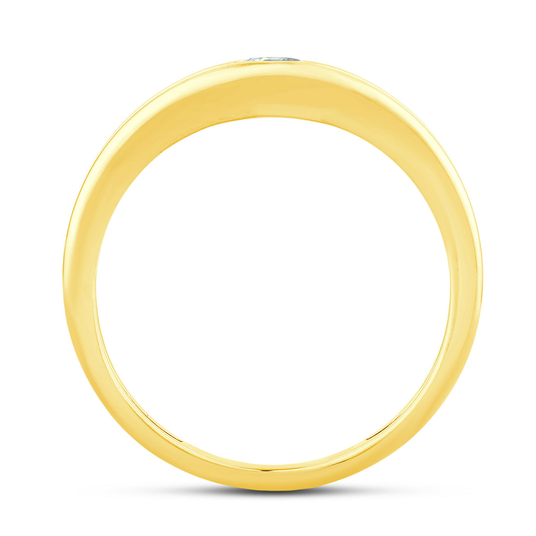 10K Yellow Gold Round Lab-Grown Diamond Engagement Ring – 0.25 CTW - product