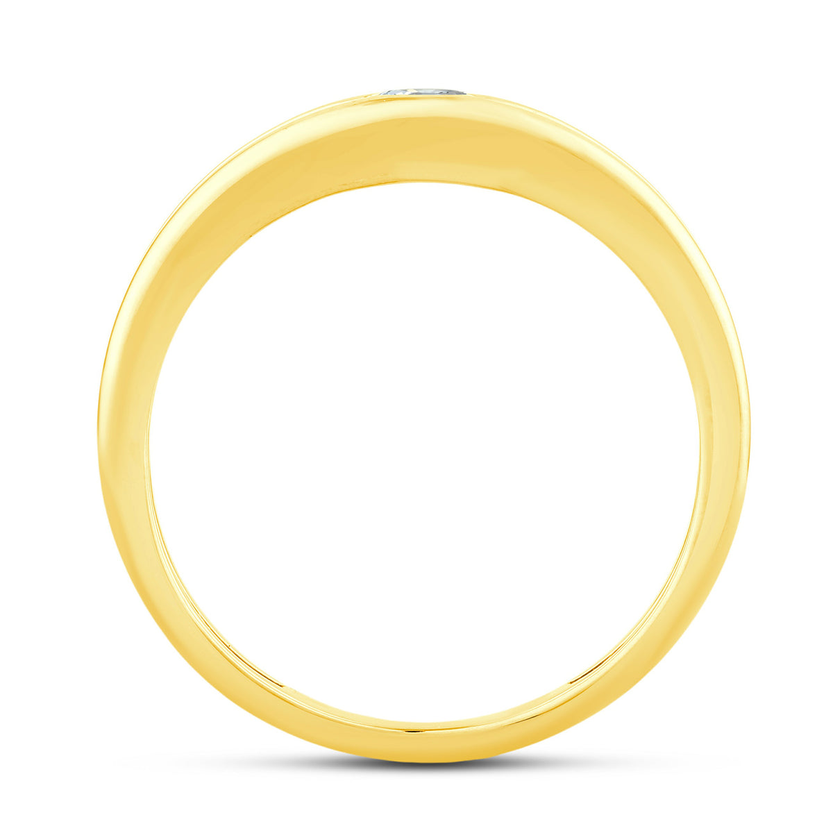 10K Yellow Gold Round Lab-Grown Diamond Engagement Ring – 0.25 CTW - product
