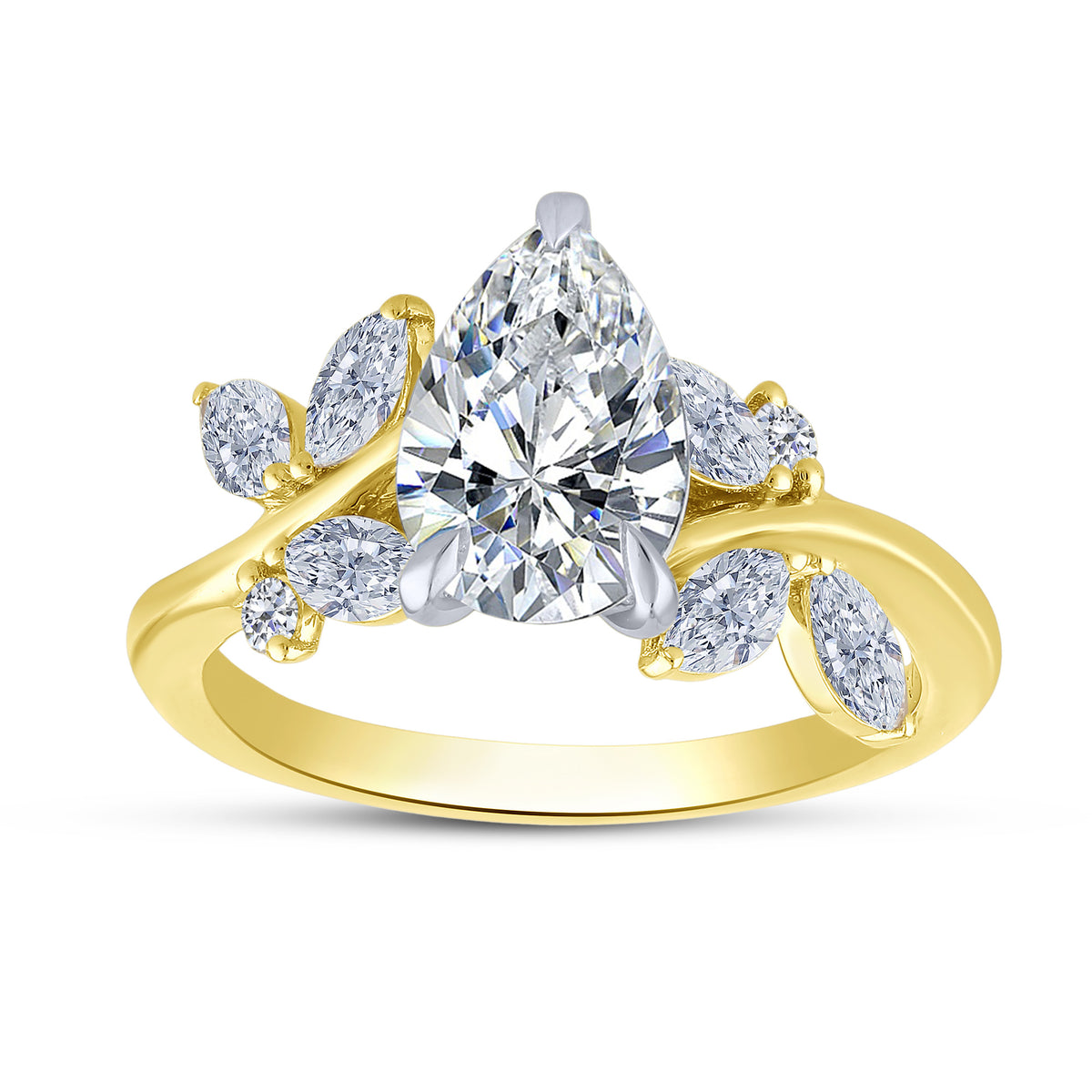 10K Two-Tone Gold Lab-Grown Diamond Bridal Set – 1.92 CTW - product