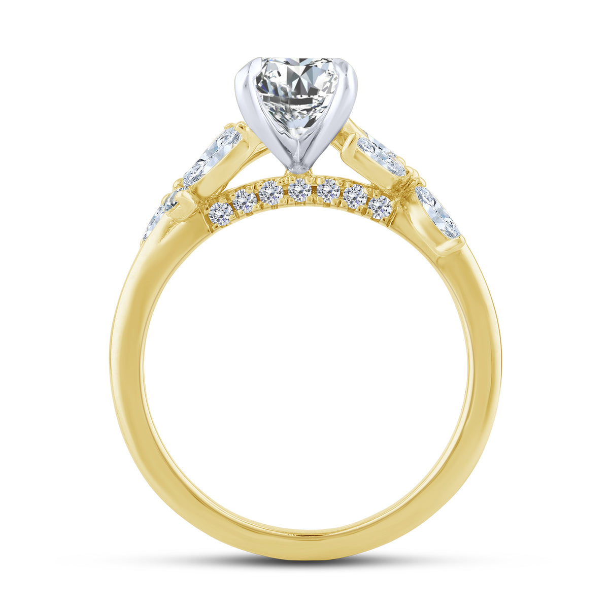 10K Two-Tone Gold Lab-Grown Diamond Bridal Set – 1.92 CTW - product