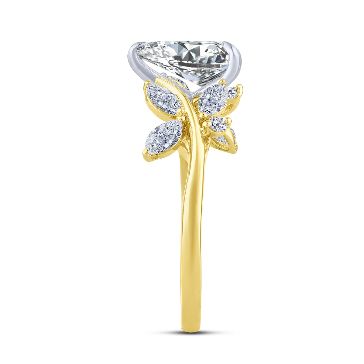 10K Two-Tone Gold Lab-Grown Diamond Bridal Set – 1.92 CTW - product