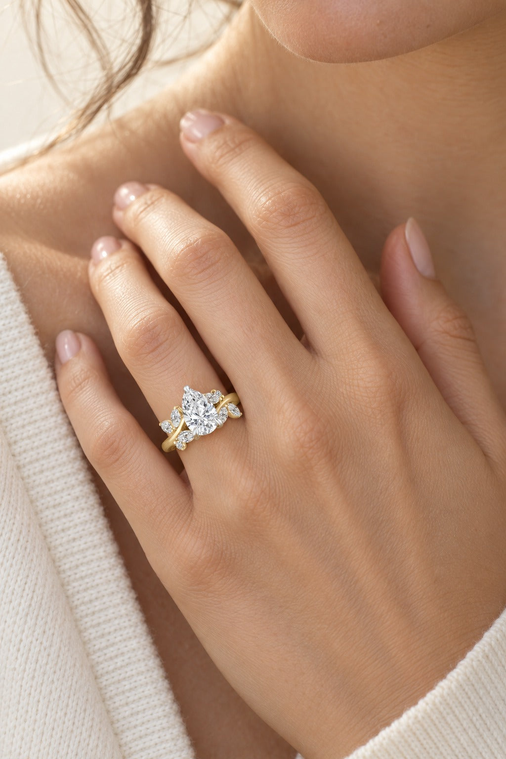10K Two-Tone Gold Lab-Grown Diamond Bridal Set – 1.92 CTW - lifestyle